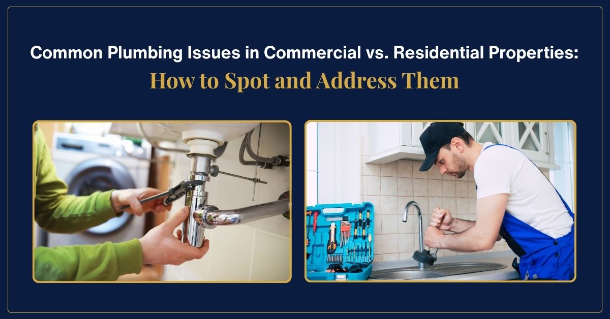 Common Plumbing Issues in Commercial vs. Residential Properties: How to Spot and Address Them